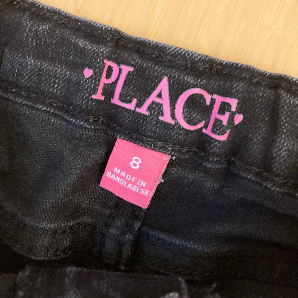 Children’s Place Black Jean Short - Picture 2 of 4